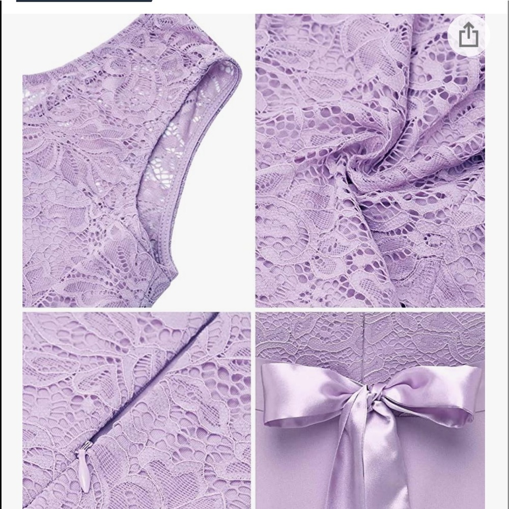 Womens BeryLove Floral lace dress. A-line swing